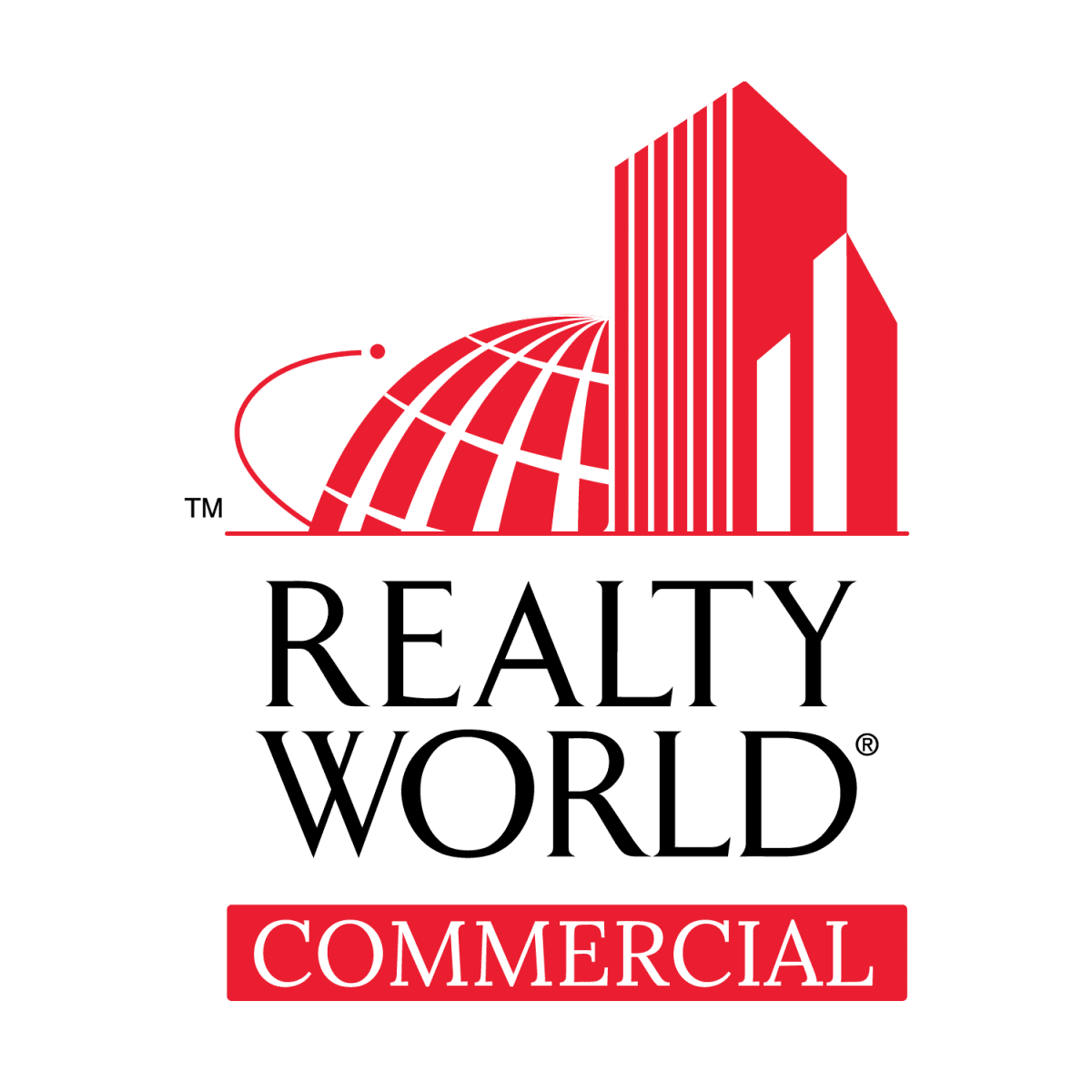 Red building logo with "Commercial" text.
